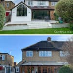 Before & After - Rear Elevation