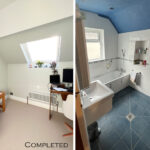 Before & After - Bedroom - Keeps Architect, Joaquin Gindre, Planning Application, Rear extension, Surrey Architect, Oxfordshire Architect, rooflight, Kitchen ext
