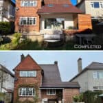 Before & After - Rear - Keeps Architect, Joaquin Gindre, Planning Application, Rear extension, Surrey Architect, Oxfordshire Architect, rooflight, Kitchen extens